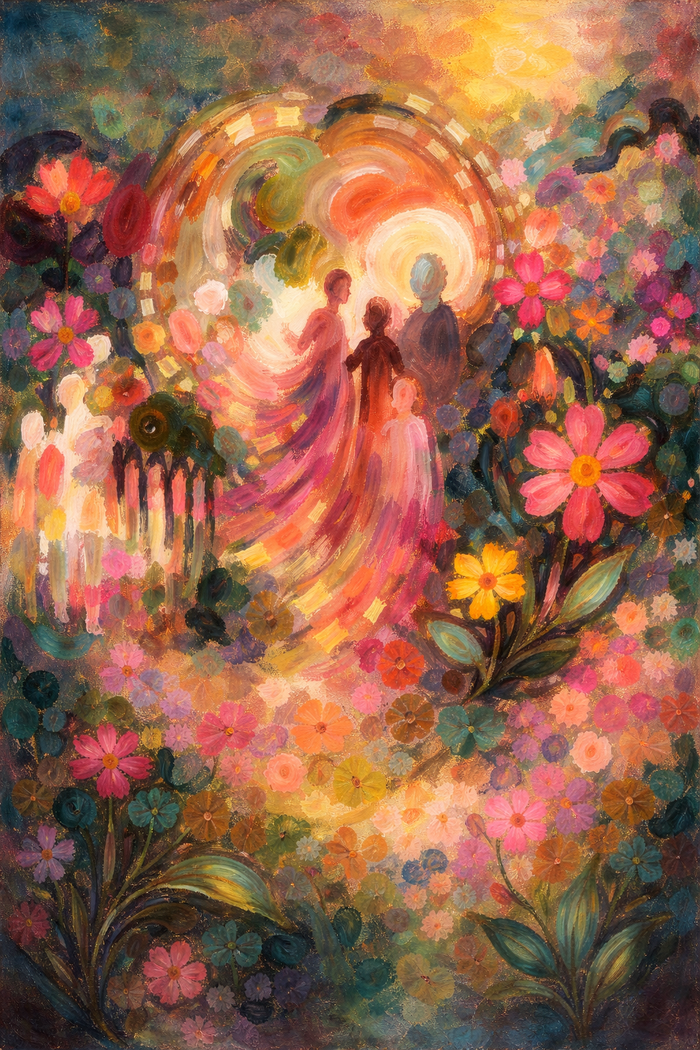 Eternal Figures - Canvas Painting (30×40)