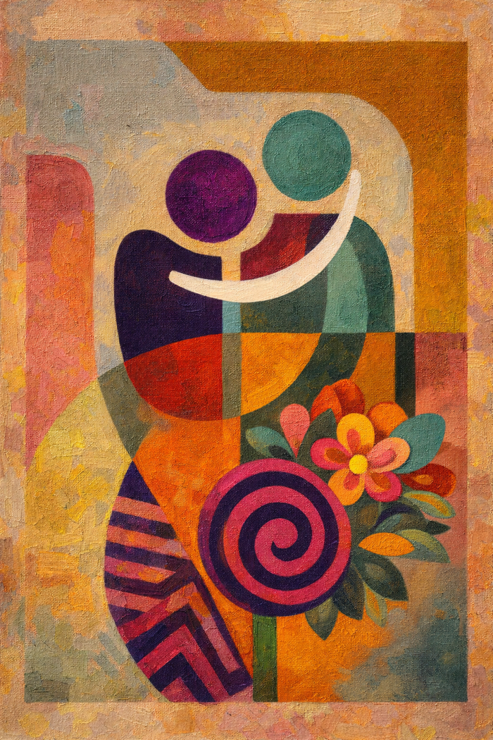 Gently Together - Canvas Painting (30×40)