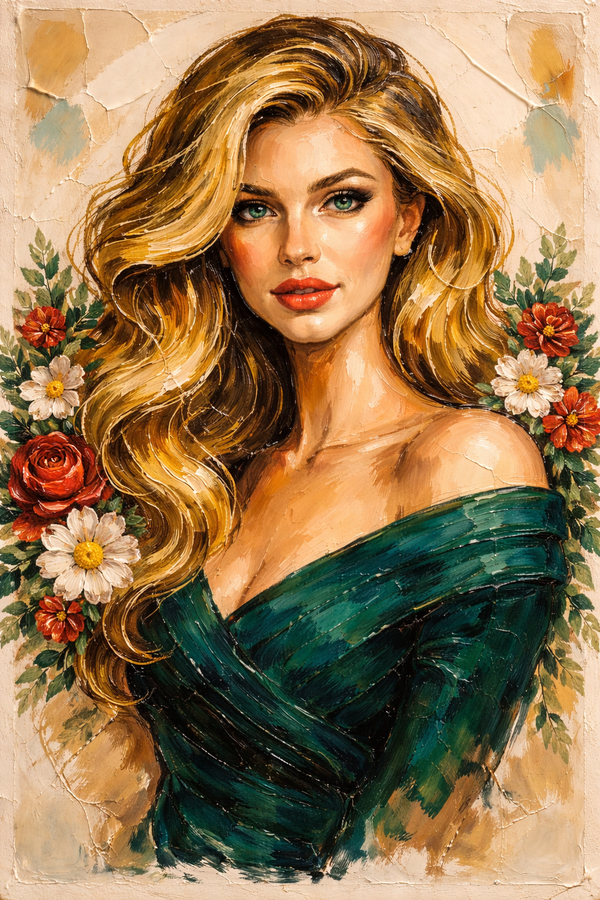 Golden Aura - Canvas Painting (40 × 50)