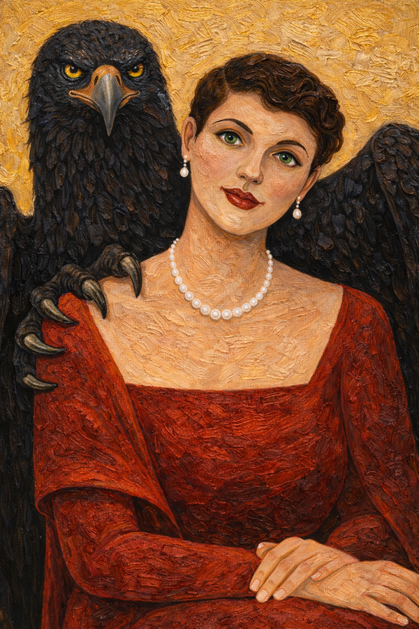 Guardian of Resolve - Canvas Painting (30×40)