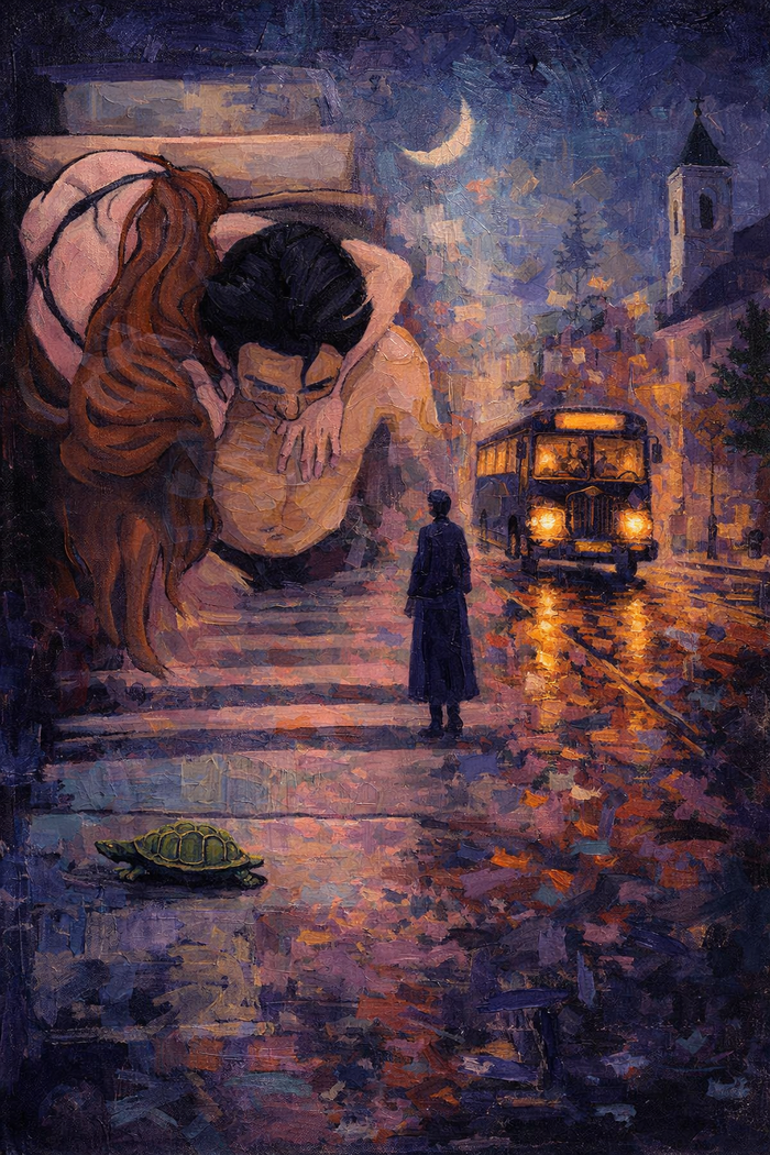 Midnight Crossing - Canvas Print (30 × 40)