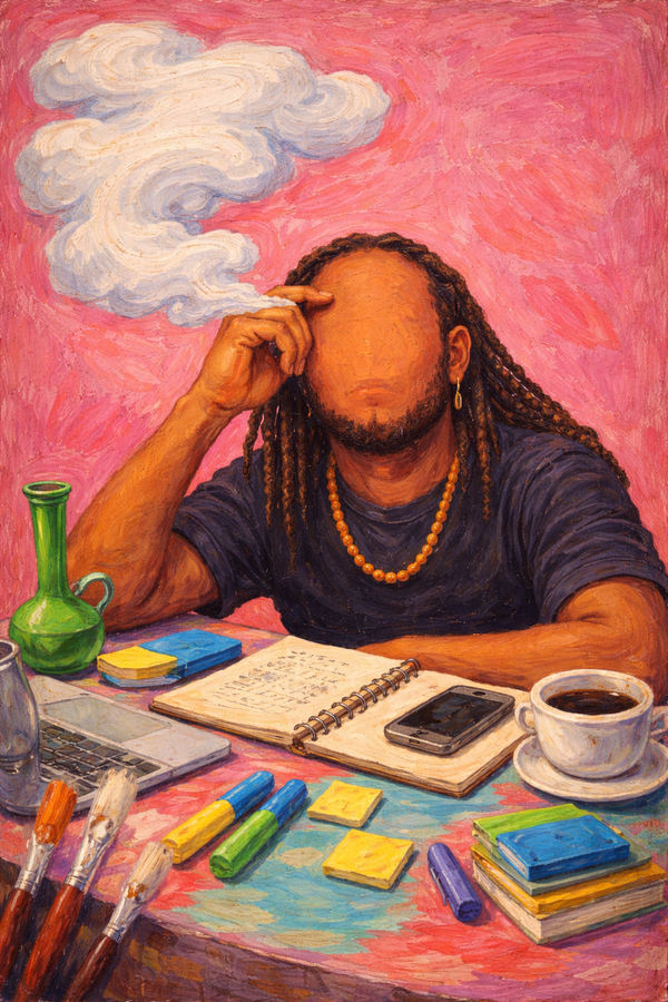 The Thinker’s Table - Canvas Print (30 × 40)