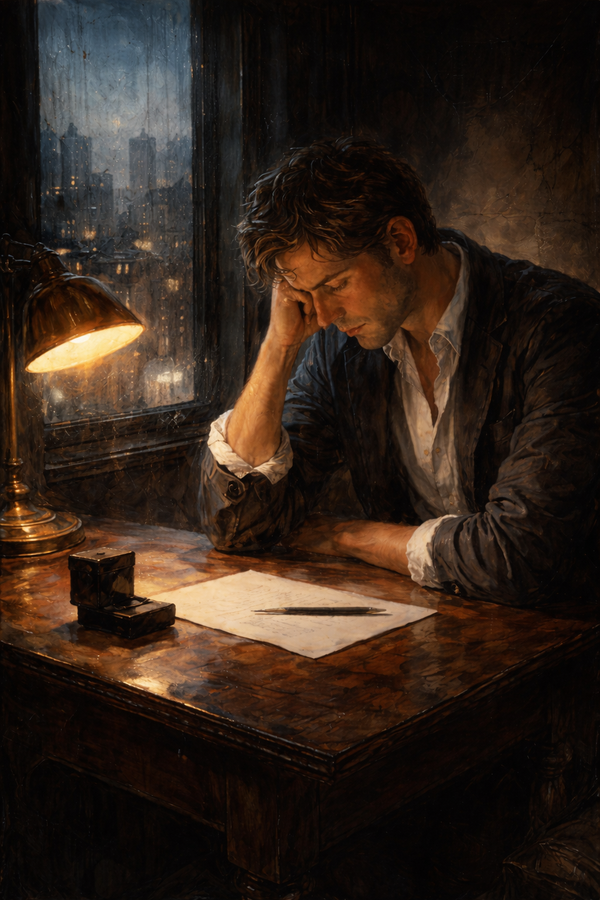 Night Watcher - Canvas Painting (30 × 40)